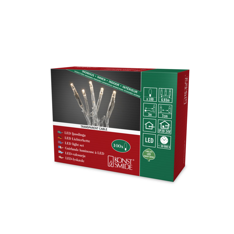993cm String Lights, Clear