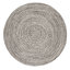 Tapis noir et blanc tressé Ociuso-1214774284