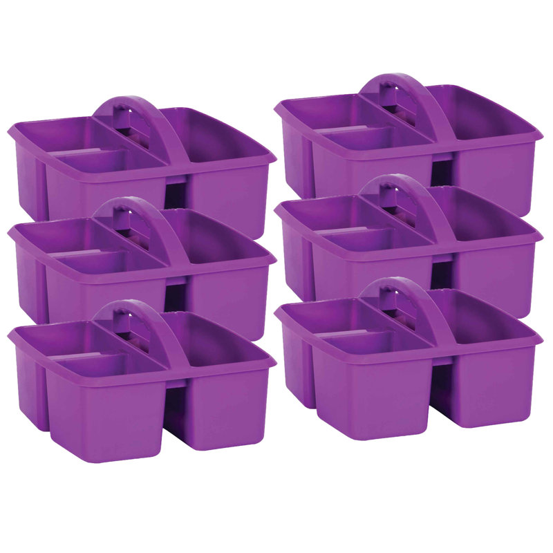Ensemble de rangement de chevet en plastique avec rangement, Mauve