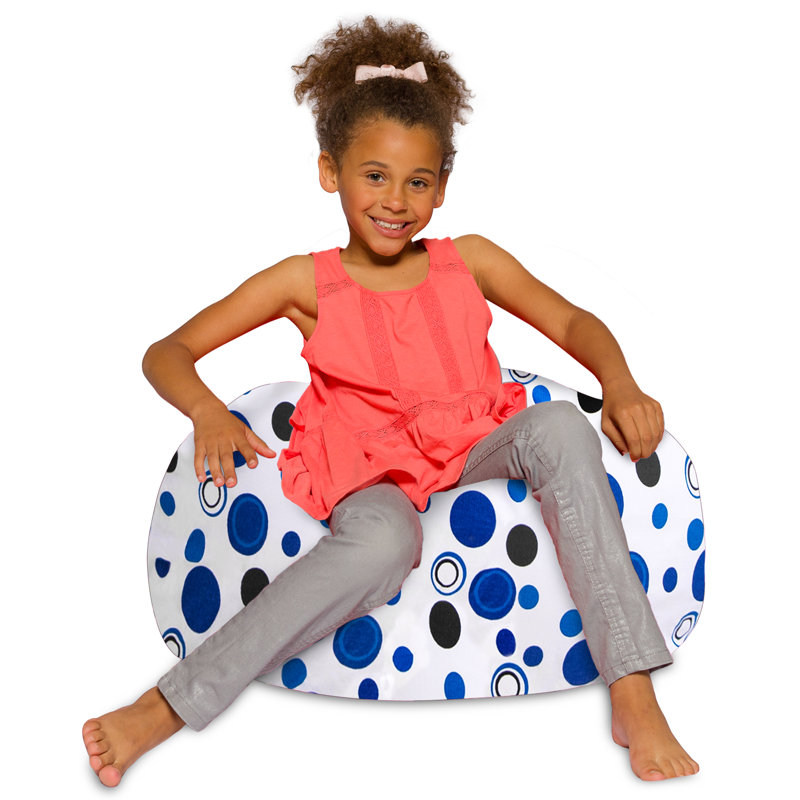 Bean Bag Chair for Kids, Teens, and Adults - Filled with Soft Beads, Includes Removable and Machine Washable Cover - Multiple Colors, Sizes and Fabrics including Soft Nylon & Canvas with Patterns