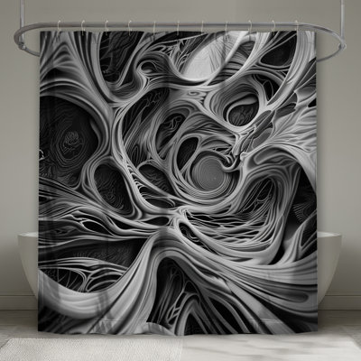 Rideaux de douche Intricate Abstract Swirls
