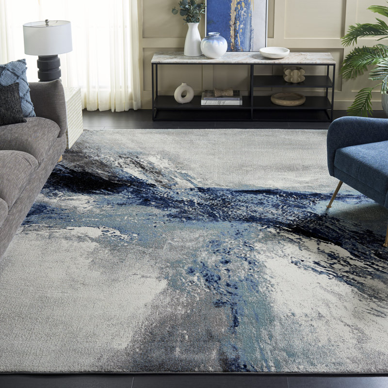 Tapis performance abstrait Elara, Rectangle 8 pi x 10 pi