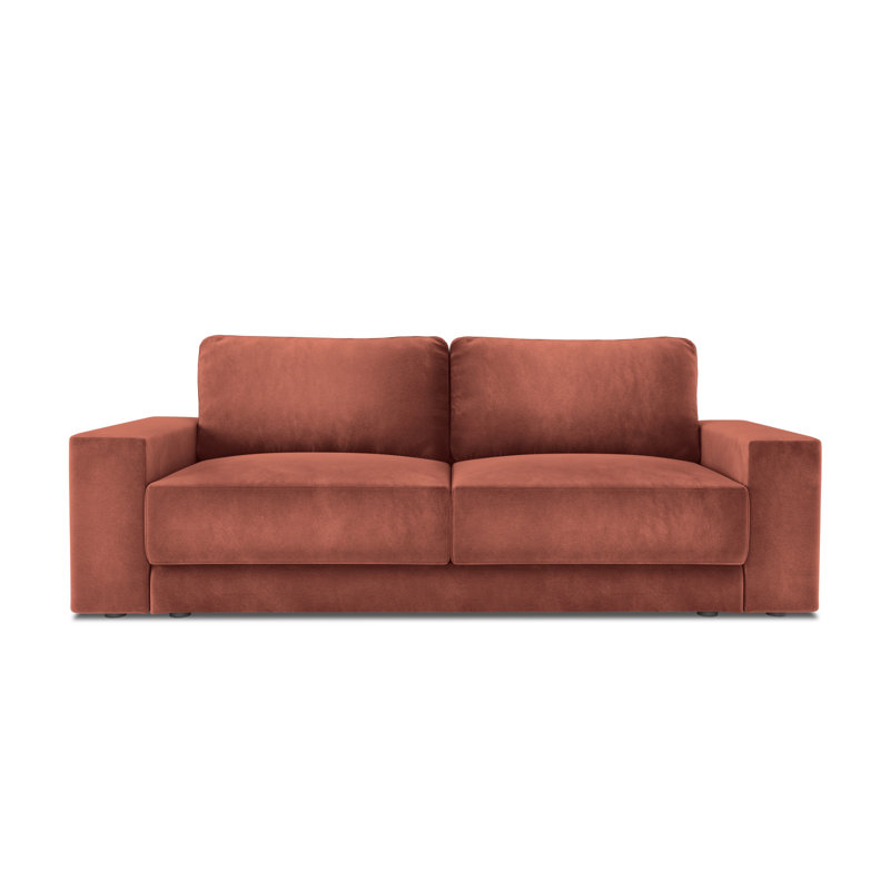 Donatella 4 Seater Velvet Sofa Bed, Pink