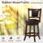 Acelee Swivel Upholstered Counter Stool with Solid Wood Frame-733383386-733383364