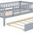 Wood Daybed With Trundle And Fence Guardrails-1840544074