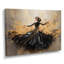 Gold and Black Dance Splash II - Danse, reproduction d'art encadrée-327576057-327576049