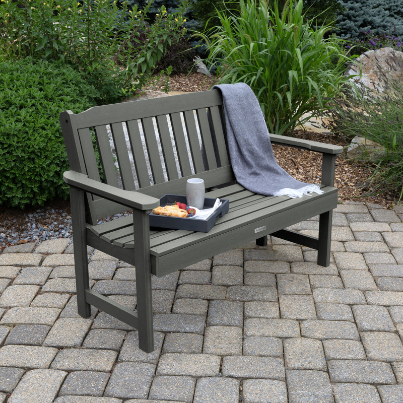 Banc de jardin en plastique Arbnora, Teck côtier
