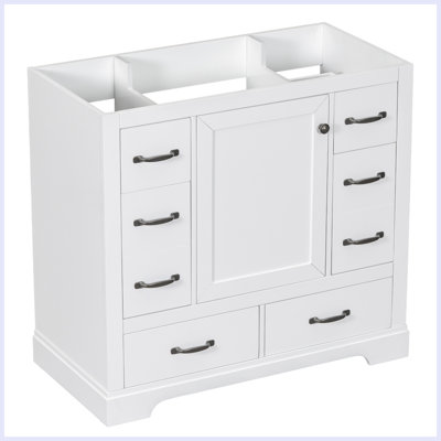 Modern Bathroom Vanity With Multi-Functional Drawer