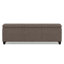 Banc de rangement avec repose-pieds rectangulaire rectangulaire en tissu d'aspect lin avec mousse à haute densité Avalon-441611567