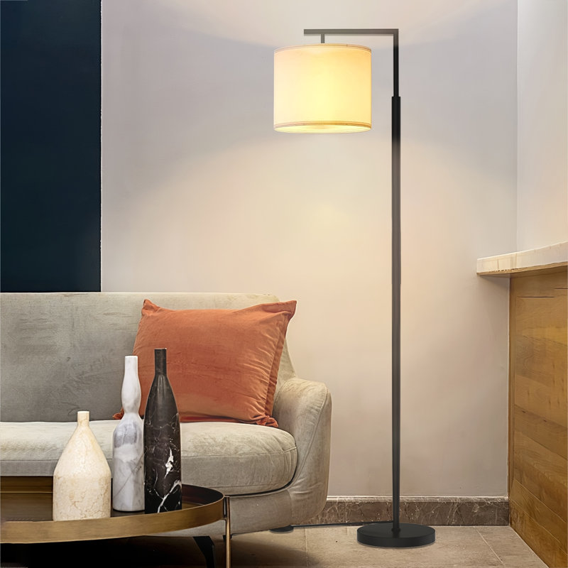  Lampe sur pied avec interrupteur au pied et ampoule incluse
