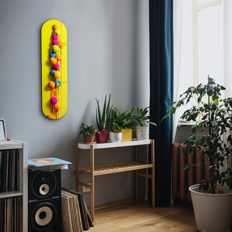 Peinture décorative en verre trempé
