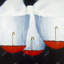 «Upside Down Umbrellas», reproduction sur toile