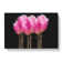 Row Of Pink Tulips In Abstract - Wrapped Canvas Print