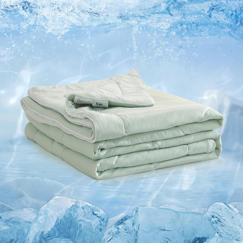 Édredon rafraîchissant, couverture rafraîchissante d'été pour les dormeurs chauds, Édredon très grand, Vert