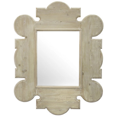 Miroir gothique en bois récupéré, mur