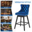 Tabouret de bar pivotant à 360 ° de hauteur 30,7 po Velvet-1188920954