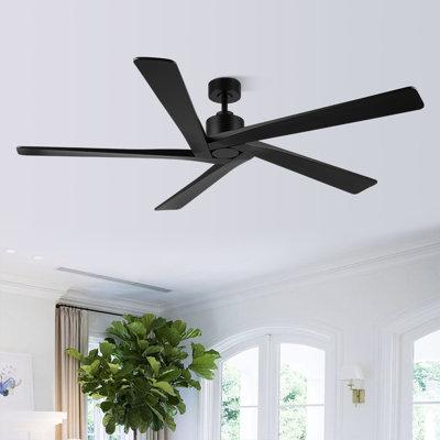 Ventilateur de plafond d'intérieur à 5 pales Baun avec télécommande