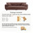 Minimore Modern style sofa 91" W Upholstered 3-Seater Sofa -340865317