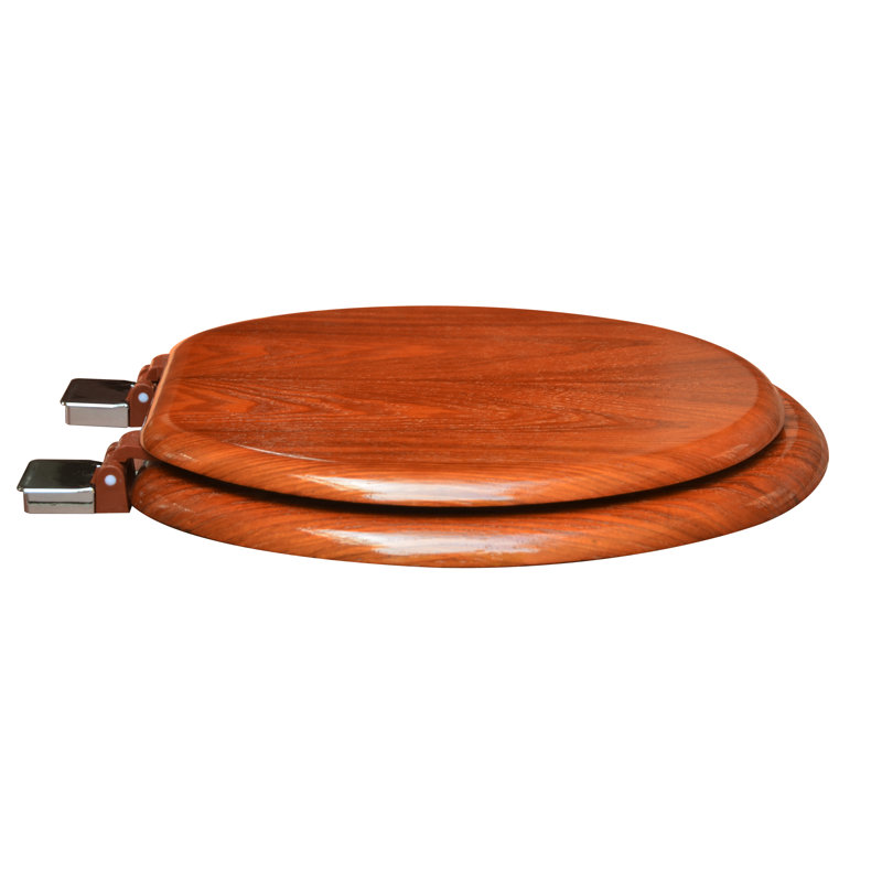 Round Toilet Seat and Lid, Chrome, American Red Cherry