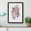 Redleaf Rose Flowers Illustration - Framed Print-55598183-55598181