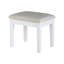 Meuble-lavabo contemporain l 47,4 po avec tabouret, blanc