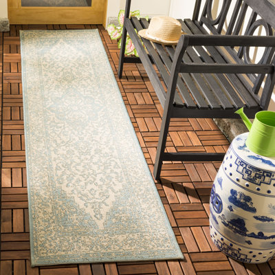 Tapis oriental crème / turquoise Danya