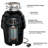 TITAN 3/4 HP Continuous Feed Garbage Disposal