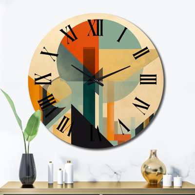 Horloge murale pleine lune symphonique Mid-Century II