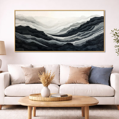 Gris gris, art mural, toile Desert Mountain, Gray Canyon Mountain
