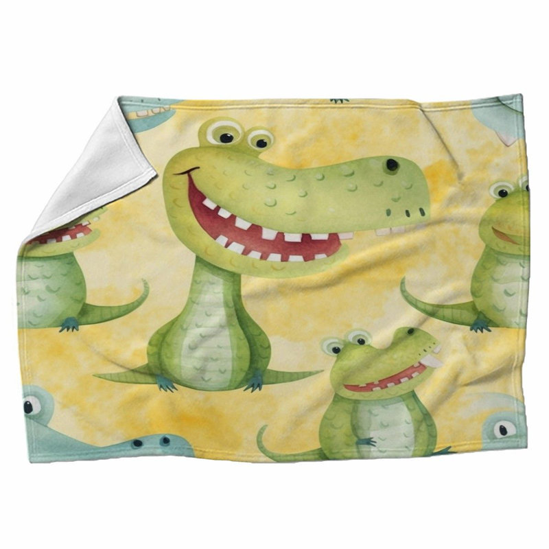 Machine Printed Throw Blanket, 51" W x 60" L