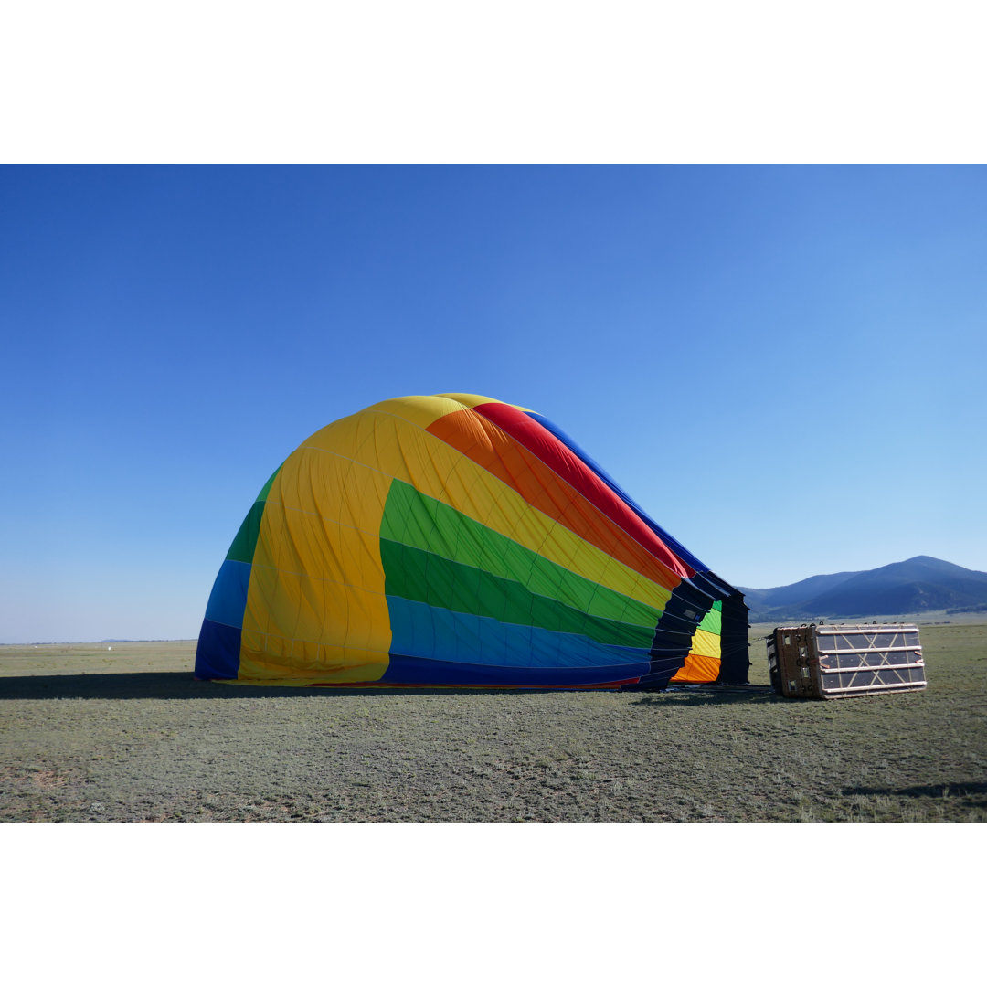 Annela Deflated Hot Air Balloon by David Johnson - Wrapped Canvas Print