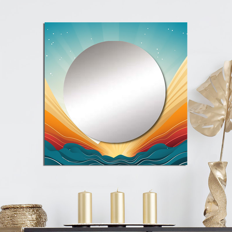 Coucher de soleil Bold Graphic, 36 po x 36 po