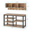 Edalyn 31.5"  Wide Hall Tree with Bench and Shoe Storage-302972440