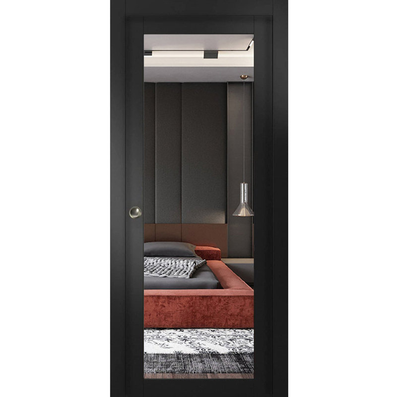 Porte de placard coulissante en verre Lucia, 42 po x 84 po