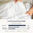 Delara Queen (88"X92") Duvet Insert with 100% GOTS-Certified Organic Cotton Shell & Fill, All-Season Lightweight White Comforter with 8 Tabs-53545899