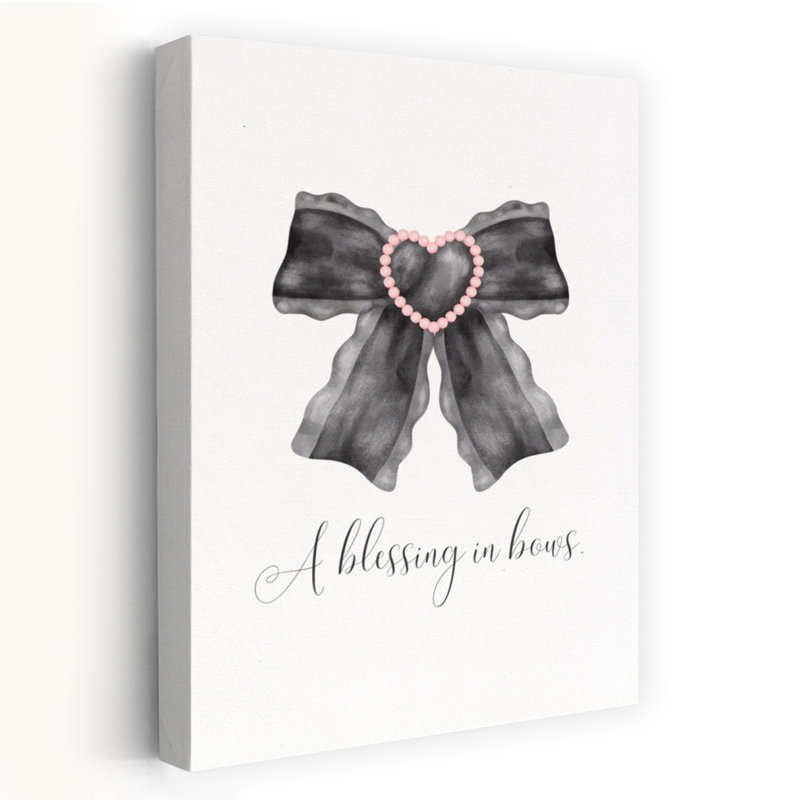 «A Blessing In Bows», impression élégante et romantique, H 36 po x l 24 po