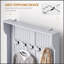 Arbre d'entrée 38 po 3 en 1 avec banc de rangement, portemanteau et range-chaussures, gris