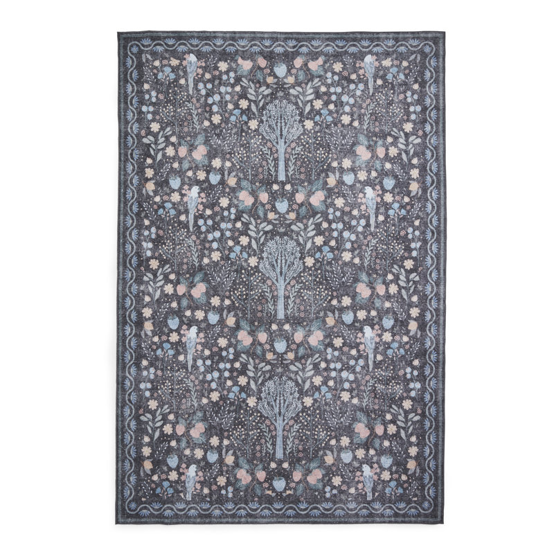 Vintage Look Digitally Printed Area Rug, Runner 61 x 230 cm