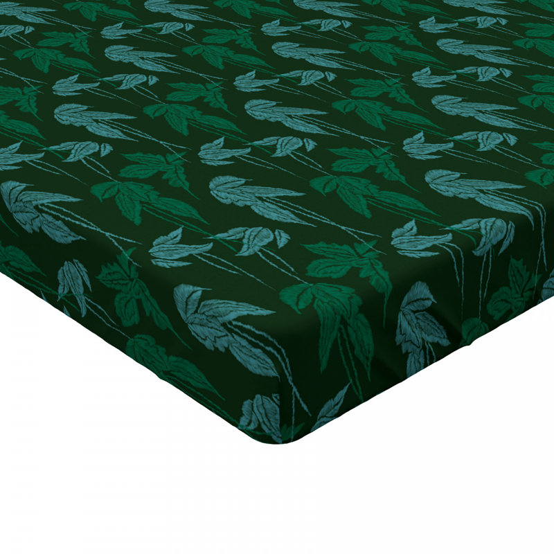 Microfiber Floral Fitted Sheet, Full Fitted Sheet