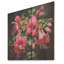 Fuchsia rétro sur fond rose - Fuschia sur bois-141141374
