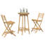 55cm Solid Wood Bar Set