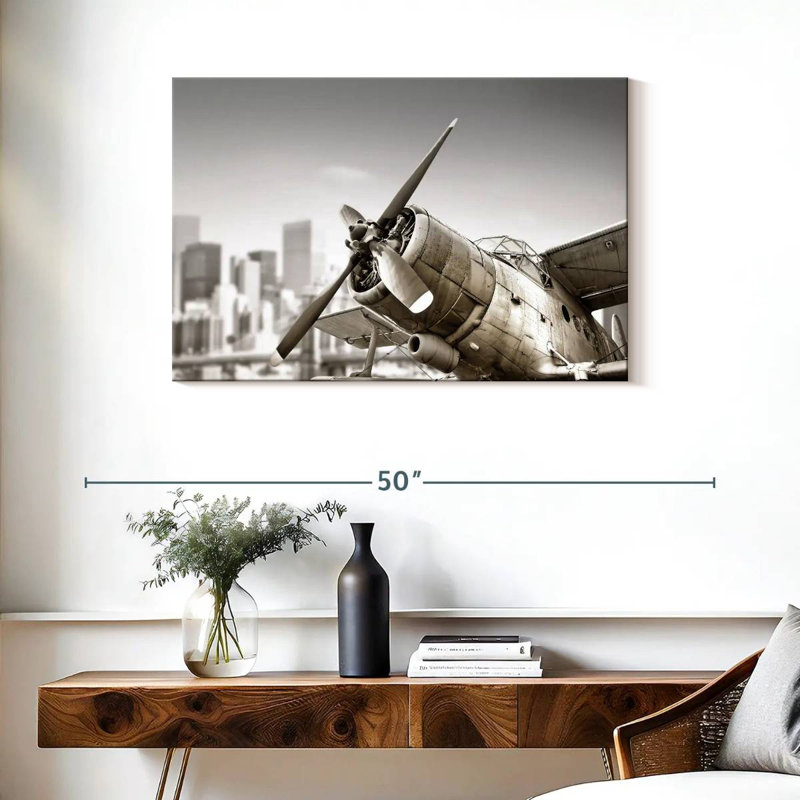 Mehar Rustic Airplane, 24" H x 36" W