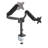 ProMounts Full Motion Gas Spring Dual Monitor Adjustable Desktop Mount for 13-32" Holds 35 lbs
