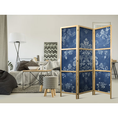 171cm H Solid Wood Folding Room Divider