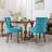 Bronze Nail Head Upholstered Side Dining Chair-1217390667