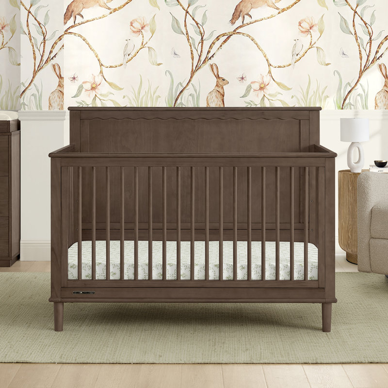 Penelope 6-In-1 Convertible Crib, Brown
