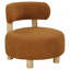 Chaise d'appoint à dossier courbé avec revêtement moelleux pour un style de vie élégant-1043213627