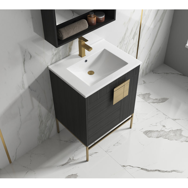 Ensemble de meuble-lavabo simple 24 po 24 po