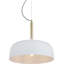 Bautz 1 - Light White/Gold Dome Pendant