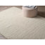 Tapis rectangulaire en laine noué à la main de couleur unie Cailley-220405825